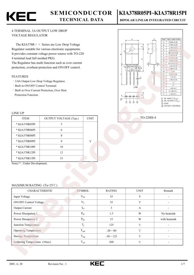 KIA378R15PI-U/P