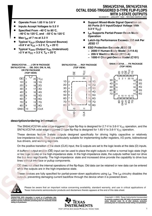 SN74LVC574ADW