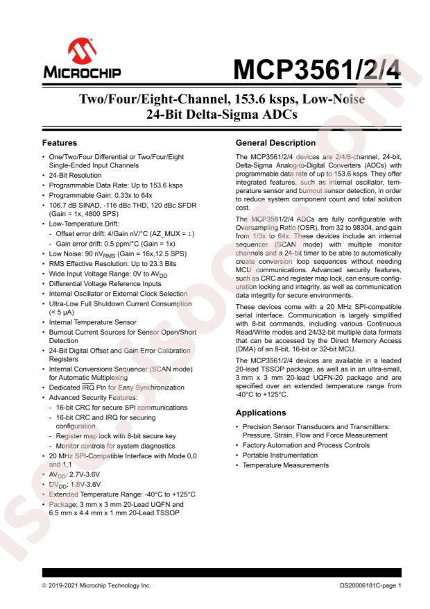 MCP3561T-E/NC