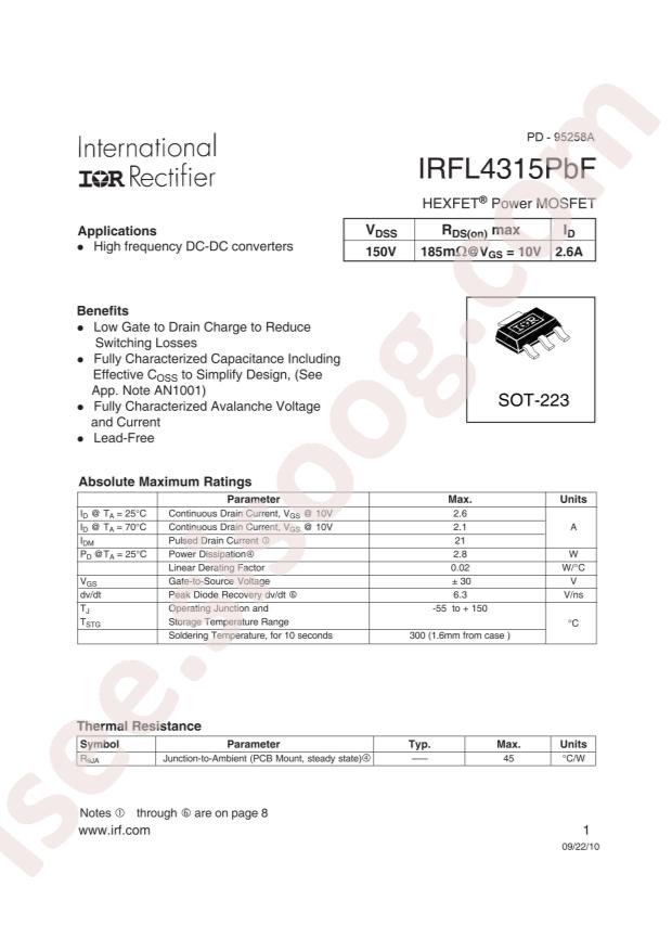 IRFL4315TRPBF