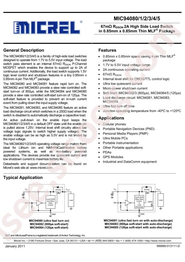 MIC94083YFT-TR