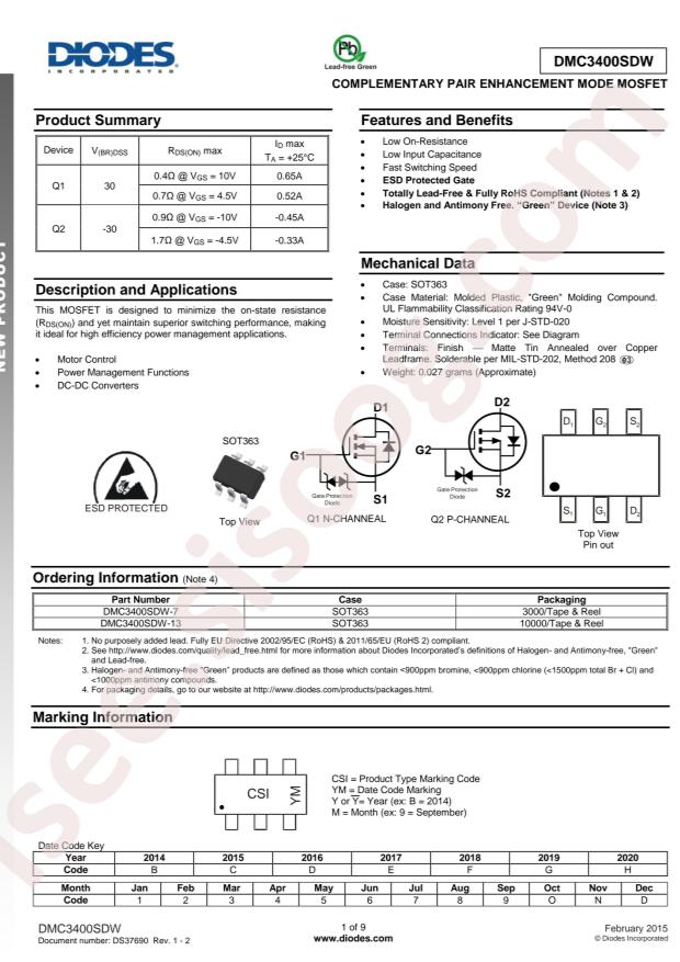 DMC3400SDW-13