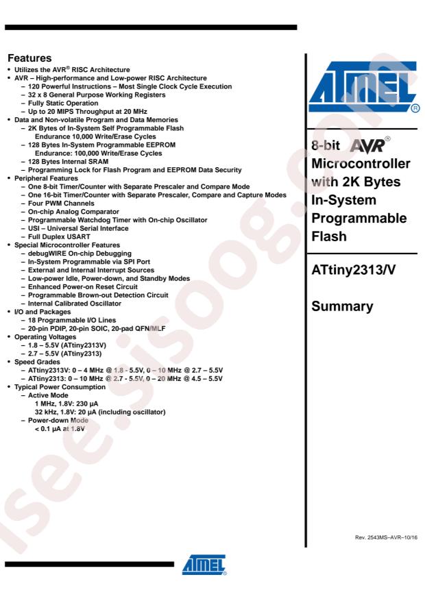 ATTINY2313V-10SUR