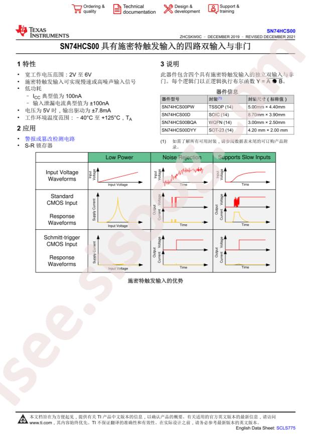 SN74HCS00DR
