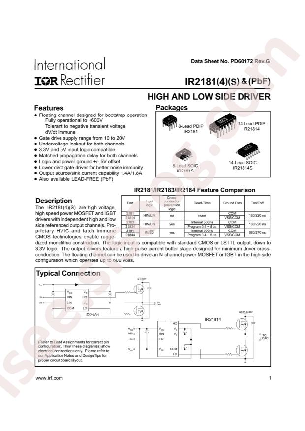 IR2181STRPBF