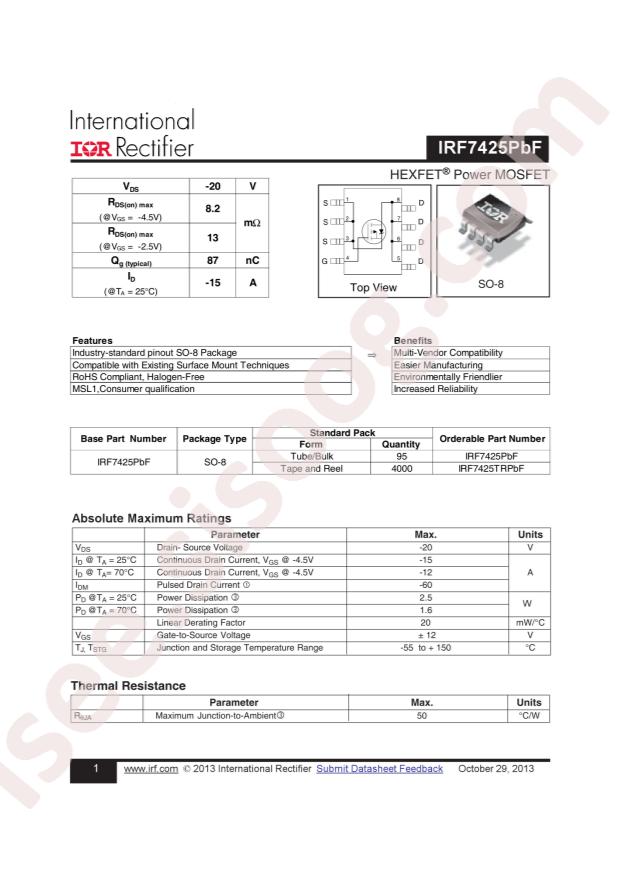 IRF7425TRPBF