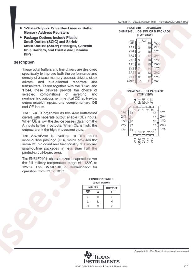 SN74F240DWR