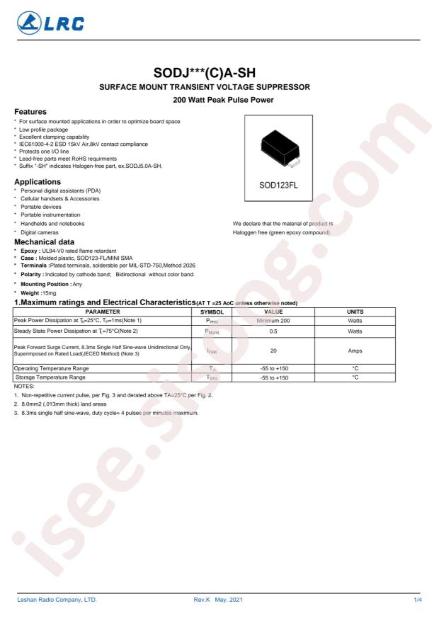 LRC SODJ20CA-SH