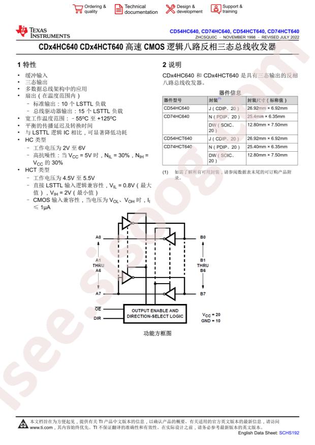 CD74HCT640E