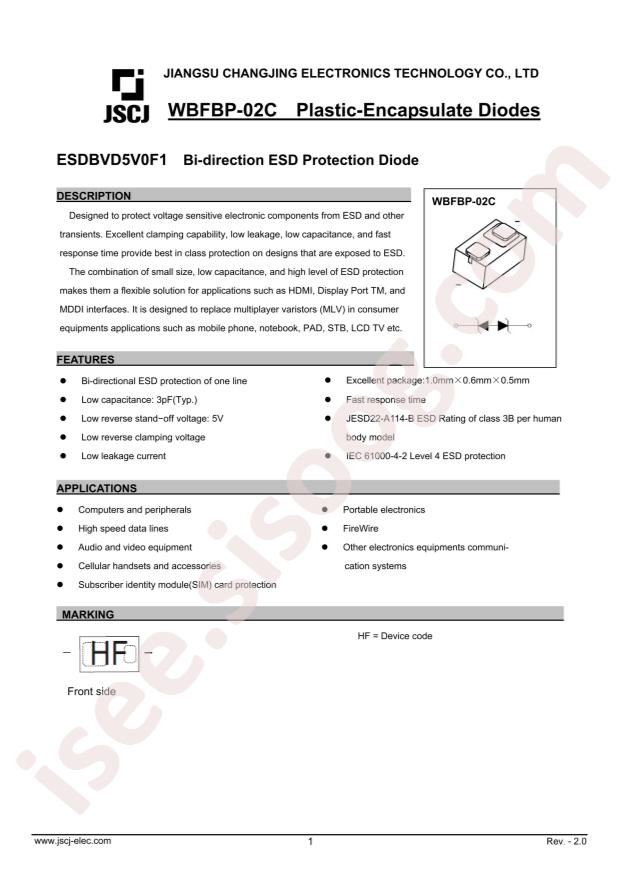ESDBVD5V0F1