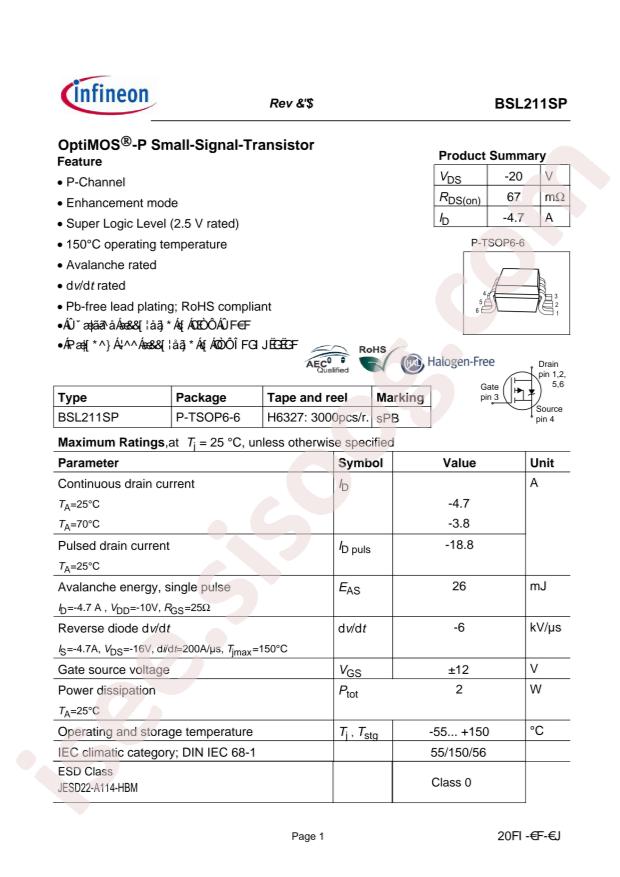 BSL211SP H6327