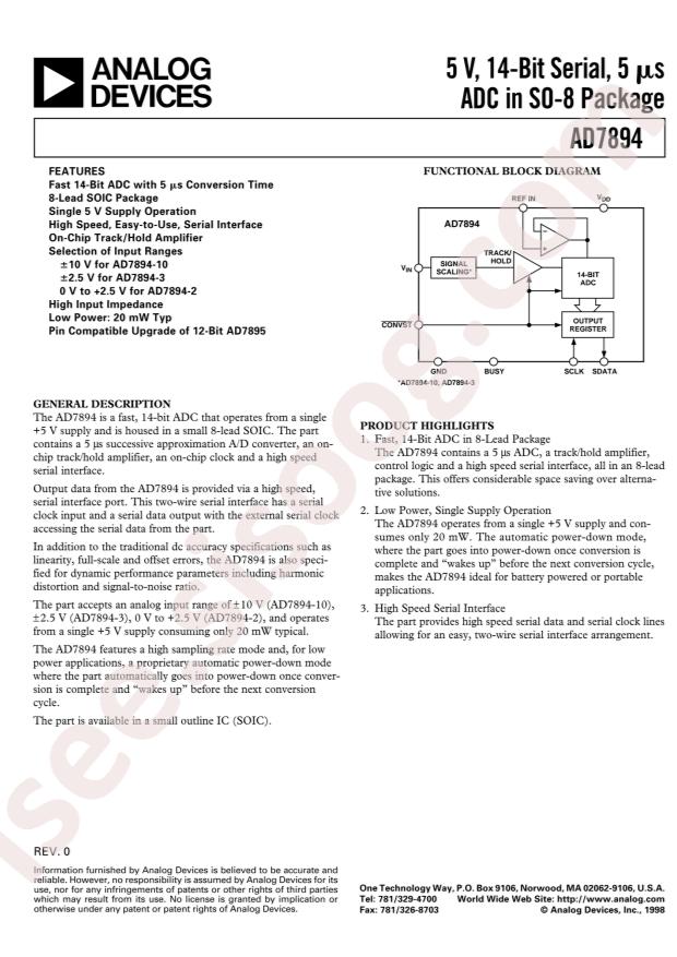 AD7894ARZ-3REEL