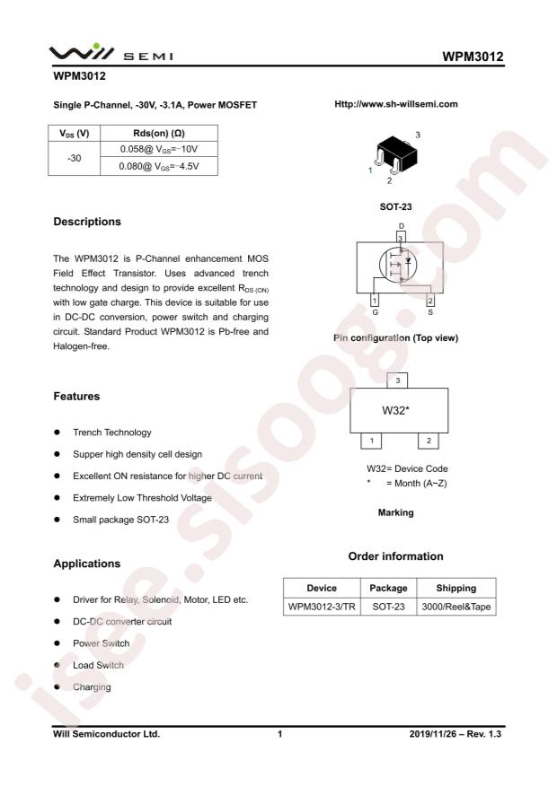 WPM3012-3/TR