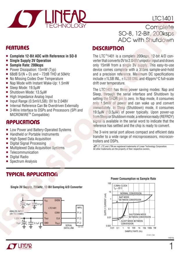 LTC1401CS8#PBF