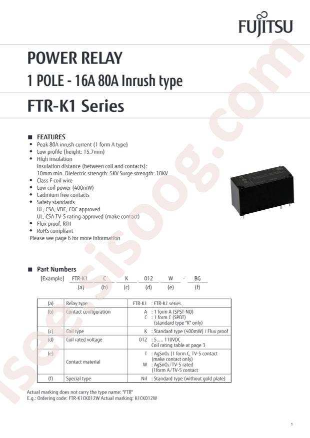 FTR-K1AK005T