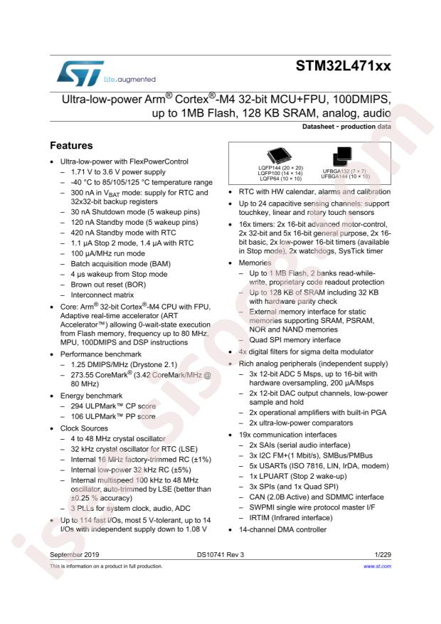 STM32L471VGT6TR