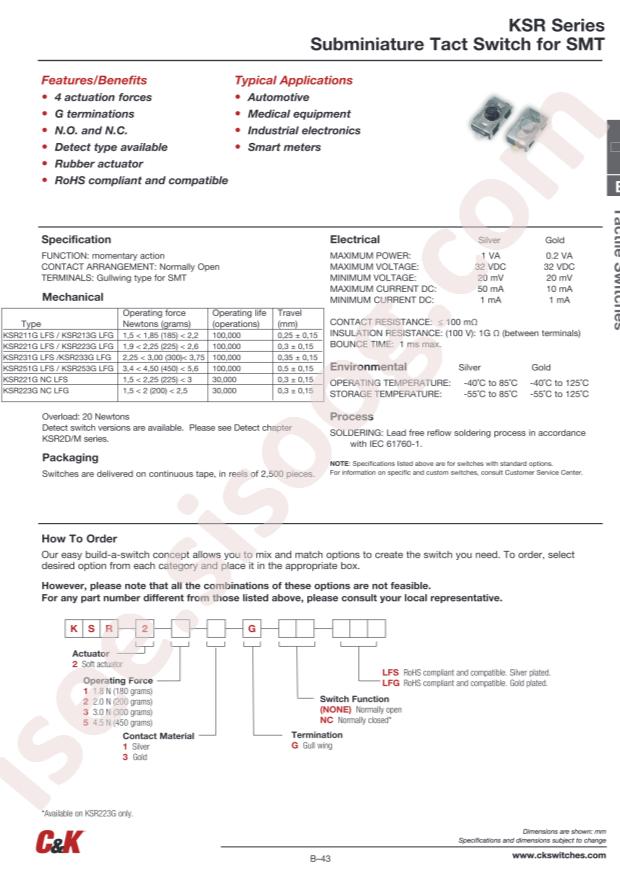 KSR253GLFG