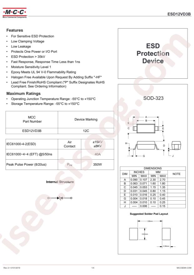 ESD12VD3B-TP