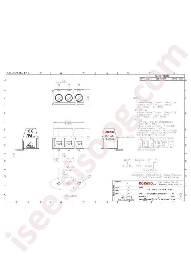 DB127R-5.0-2P-GN-S