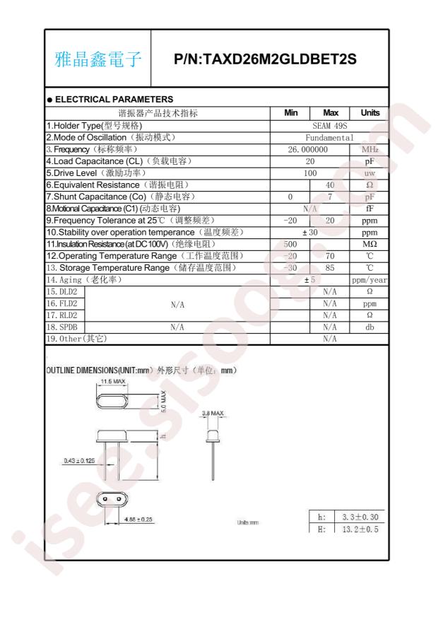 TAXD26M2GLDBET2S