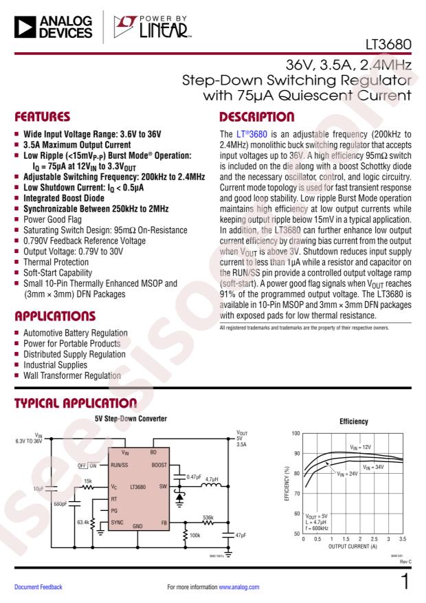 LT3680EMSE#TRPBF