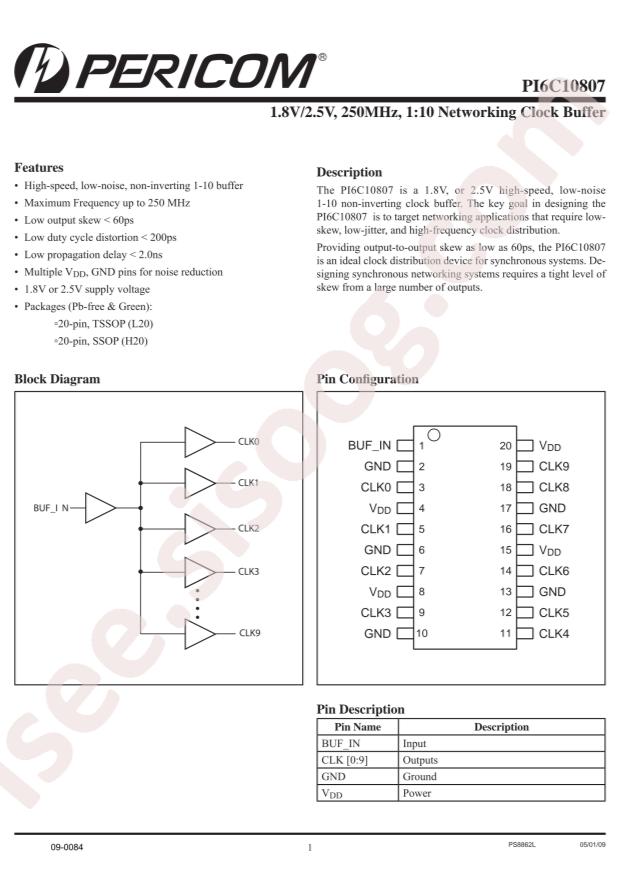 PI6C10807HE