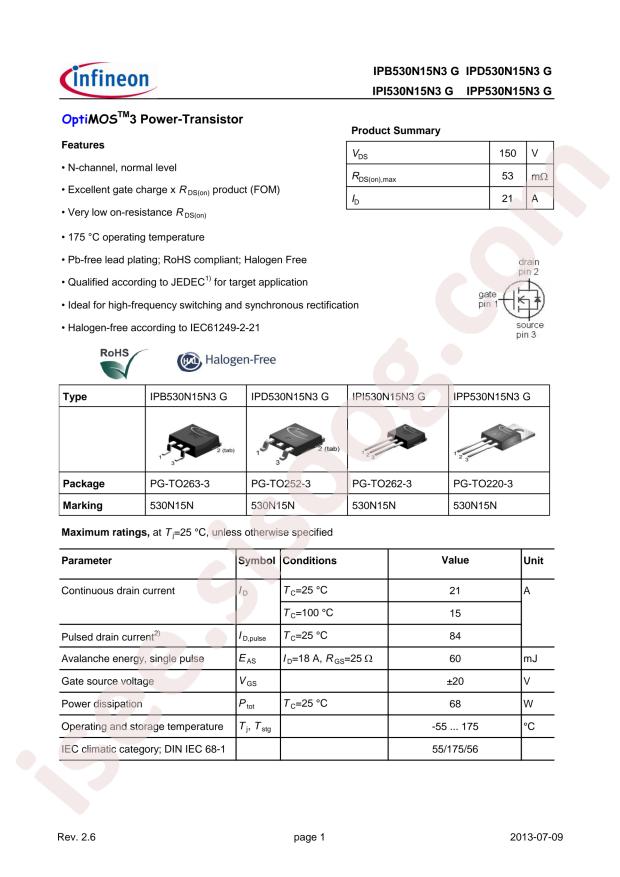 IPI530N15N3 G