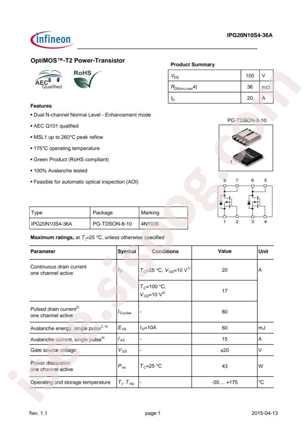 IPG20N10S4-36A