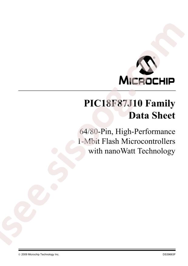 PIC18F85J10T-I/PT