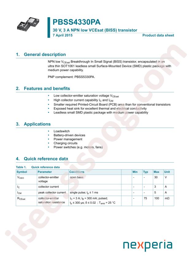 PBSS4330PA,115