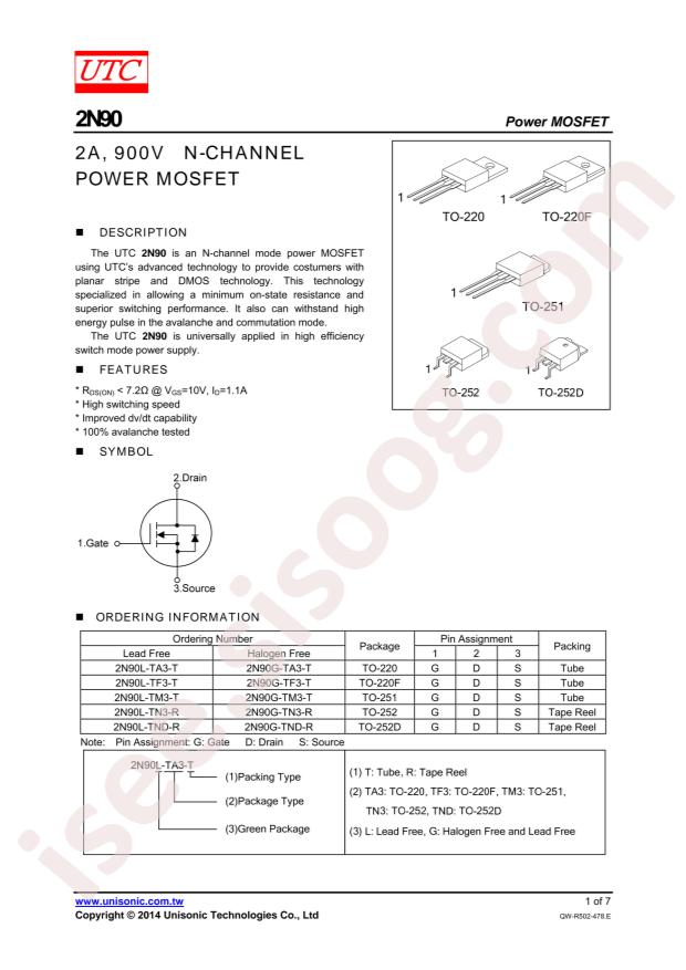 2N90G-TM3-T