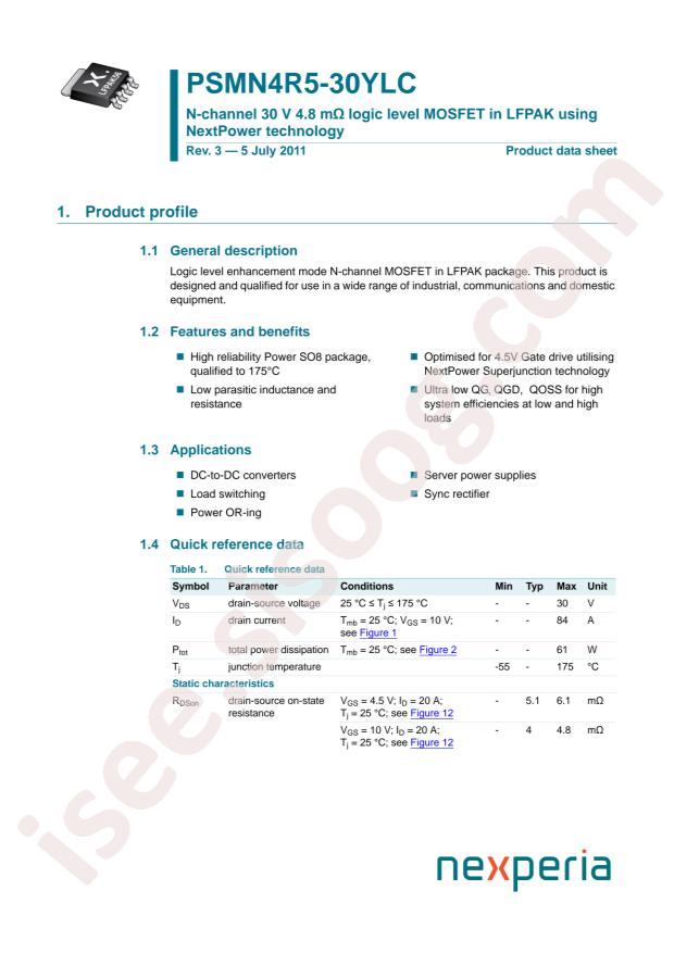 PSMN4R5-30YLC,115