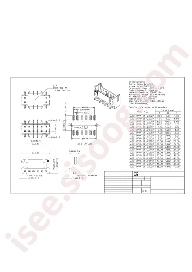 A2211WVA-SF-2X10P