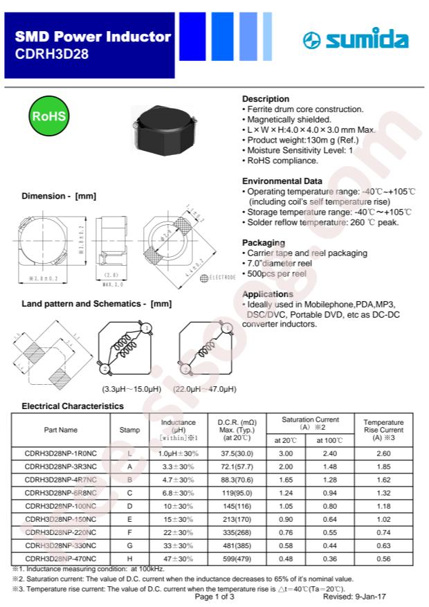 CDRH3D28NP-330NC