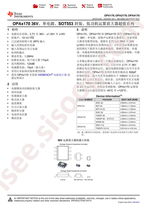 OPA4170AID