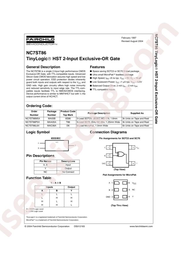 NC7ST86M5X
