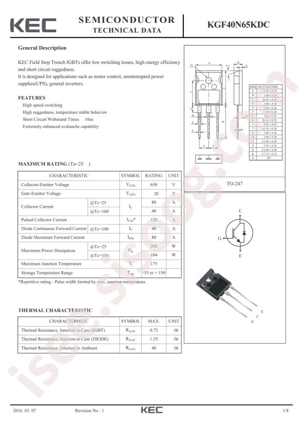 KGF40N65KDC