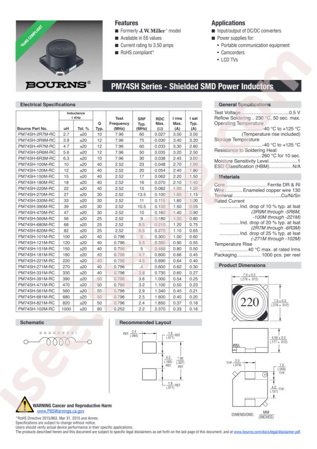 PM74SH-821M-RC