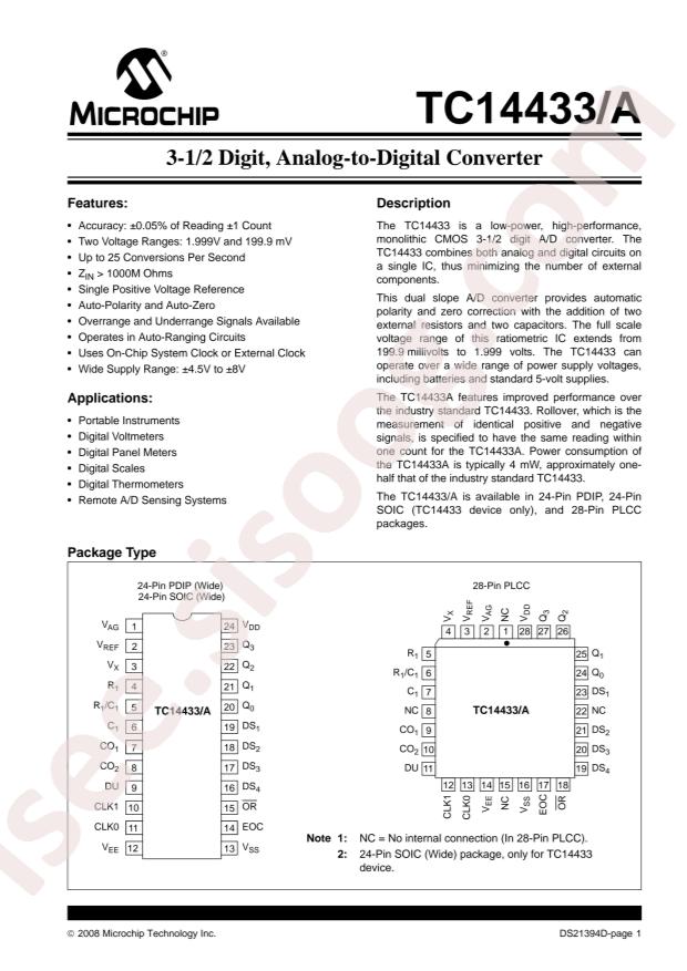 MICROCHIP TC14433AELI