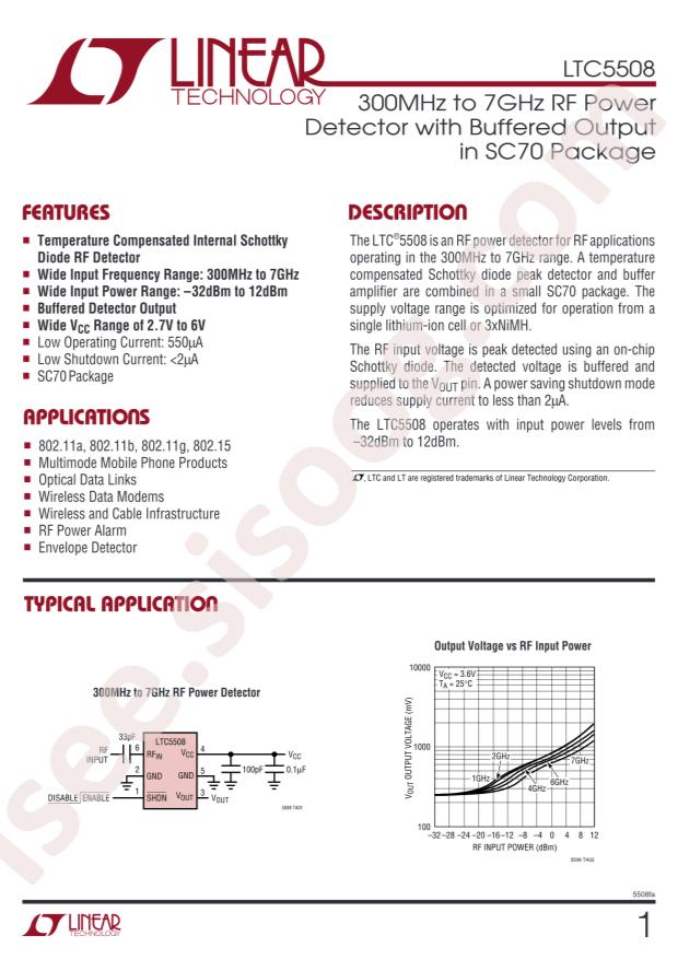 LTC5508ESC6#TRMPBF