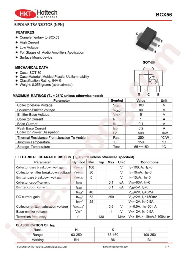 BCX56 BH HD