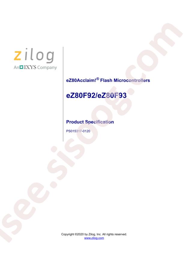 EZ80F92AZ020EG