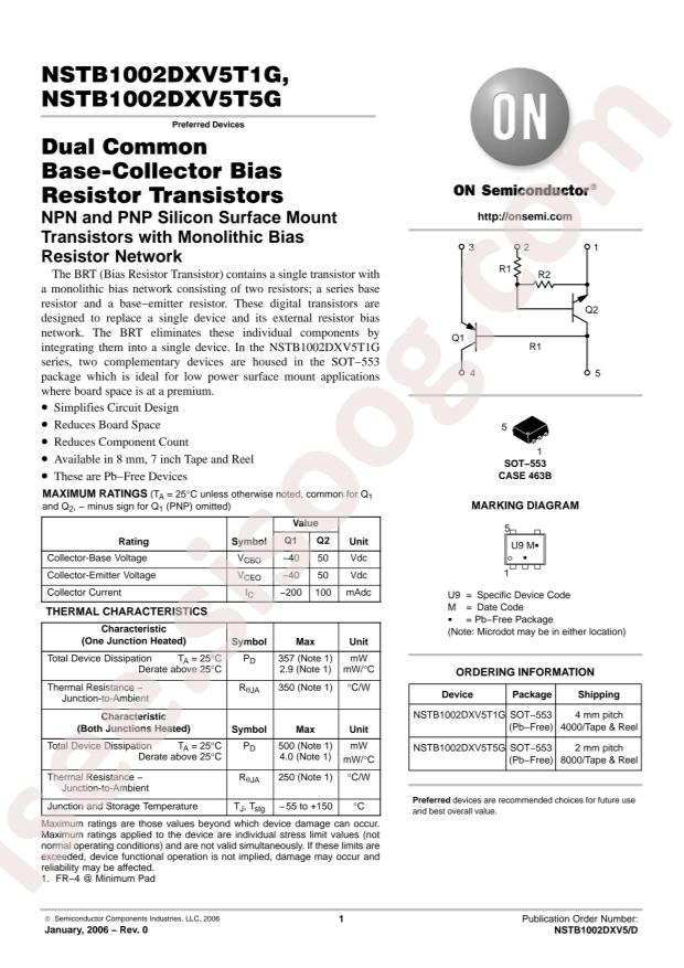 NSTB1002DXV5T1G