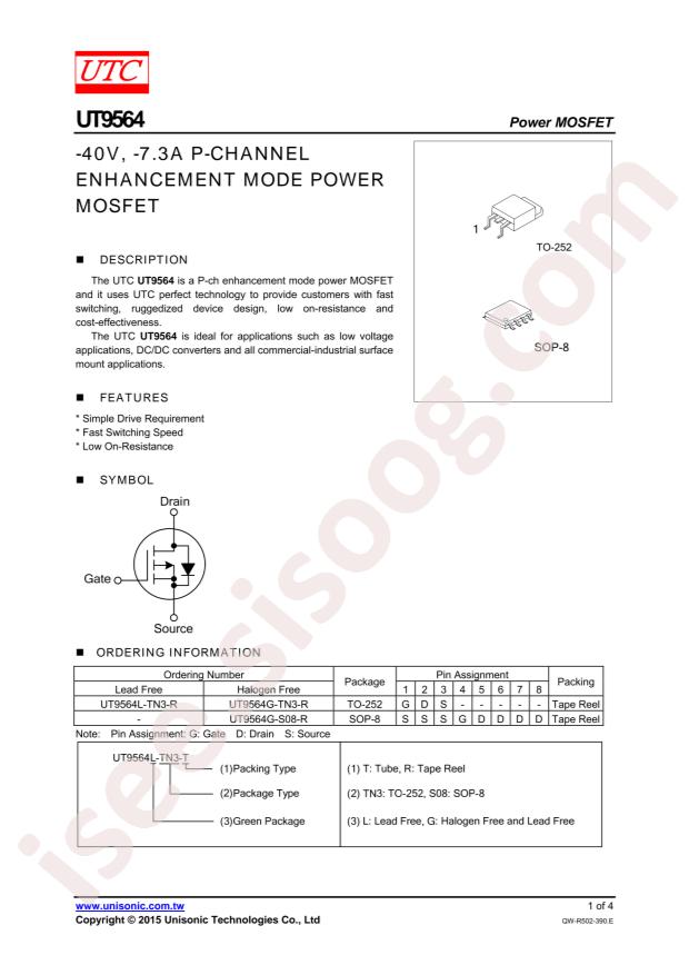 UT9564G-SO8-R