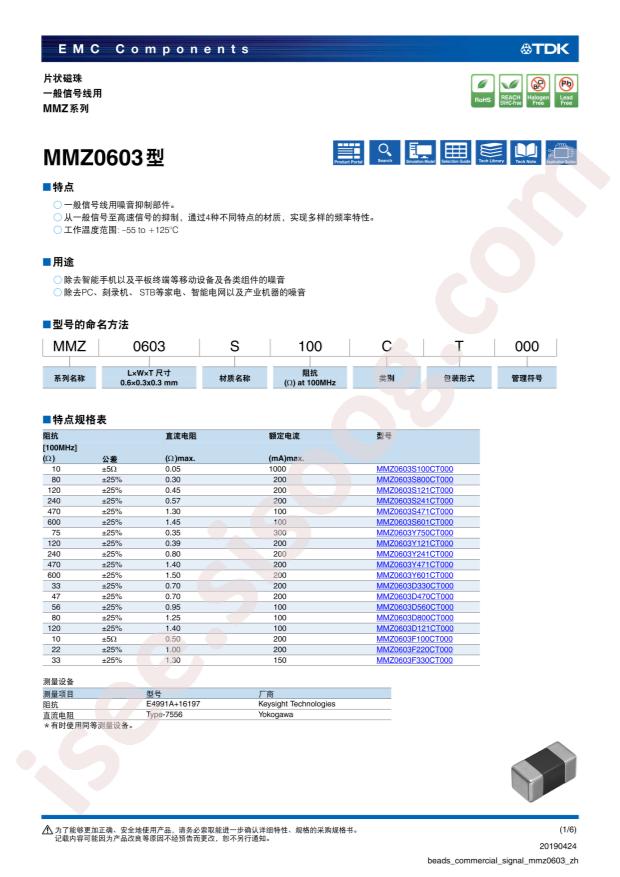 MMZ0603F330CT000