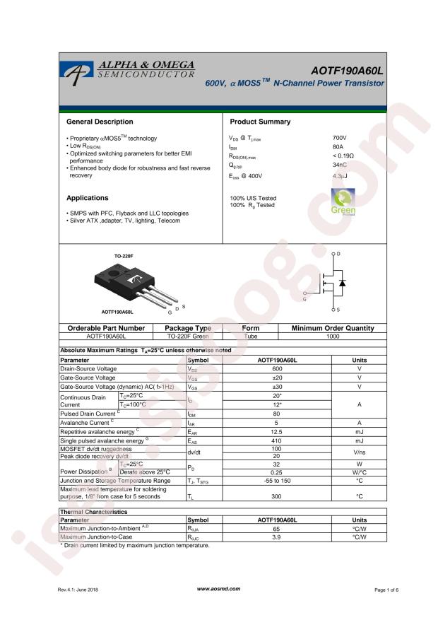 AOTF190A60L