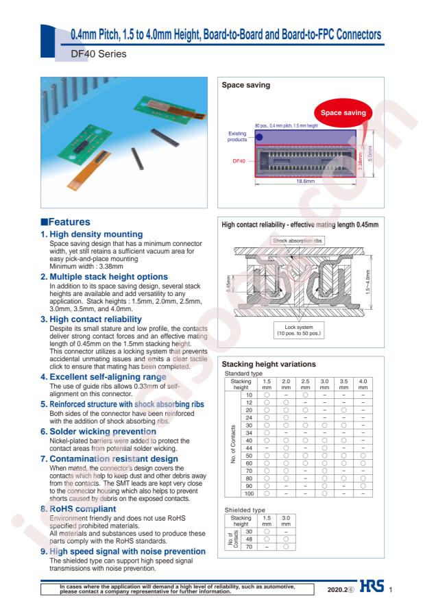 DF40HC(3.5)-30DS-0.4V(51)