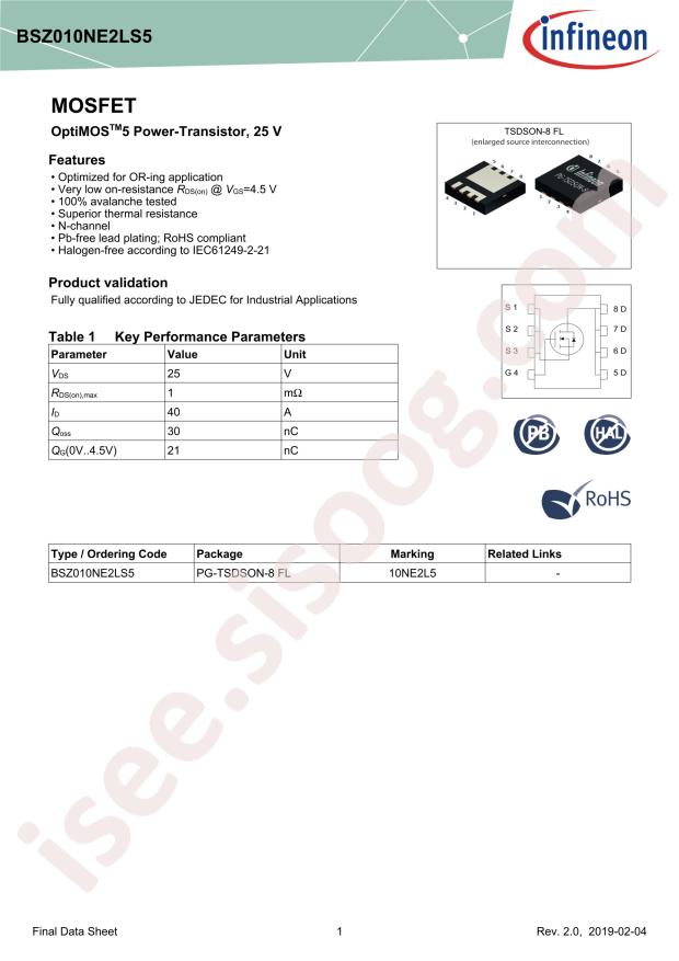 BSZ010NE2LS5