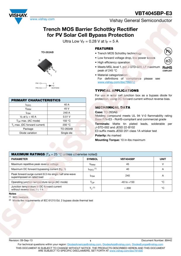 VBT4045BP-E3/8W