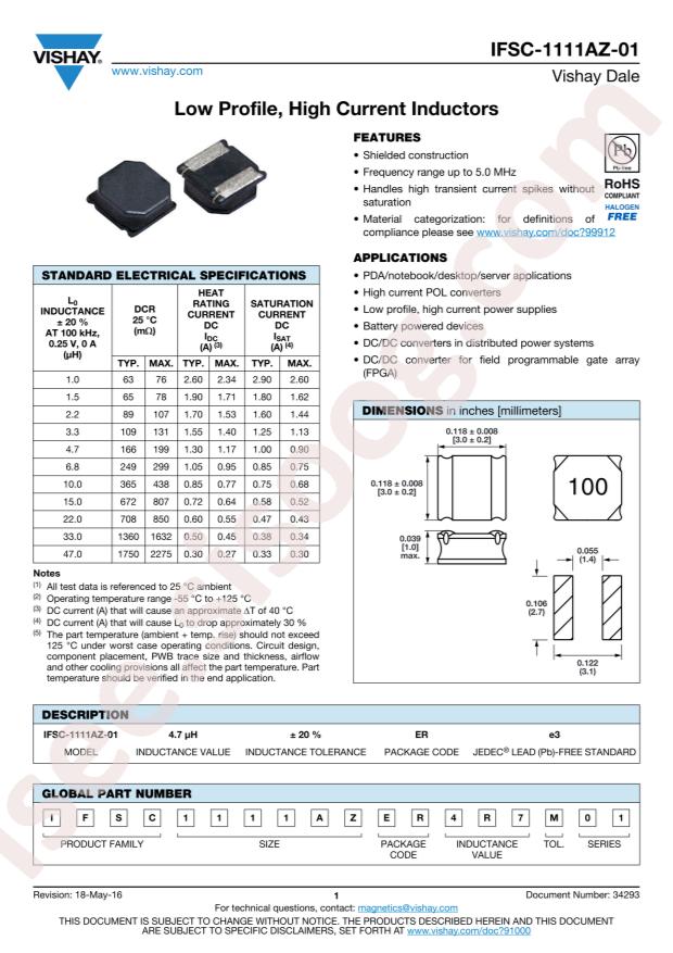 IFSC1111AZER330M01
